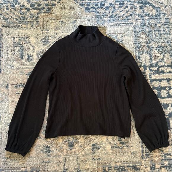 Madewell Sweaters - Madewell black ribbed turtleneck sweater